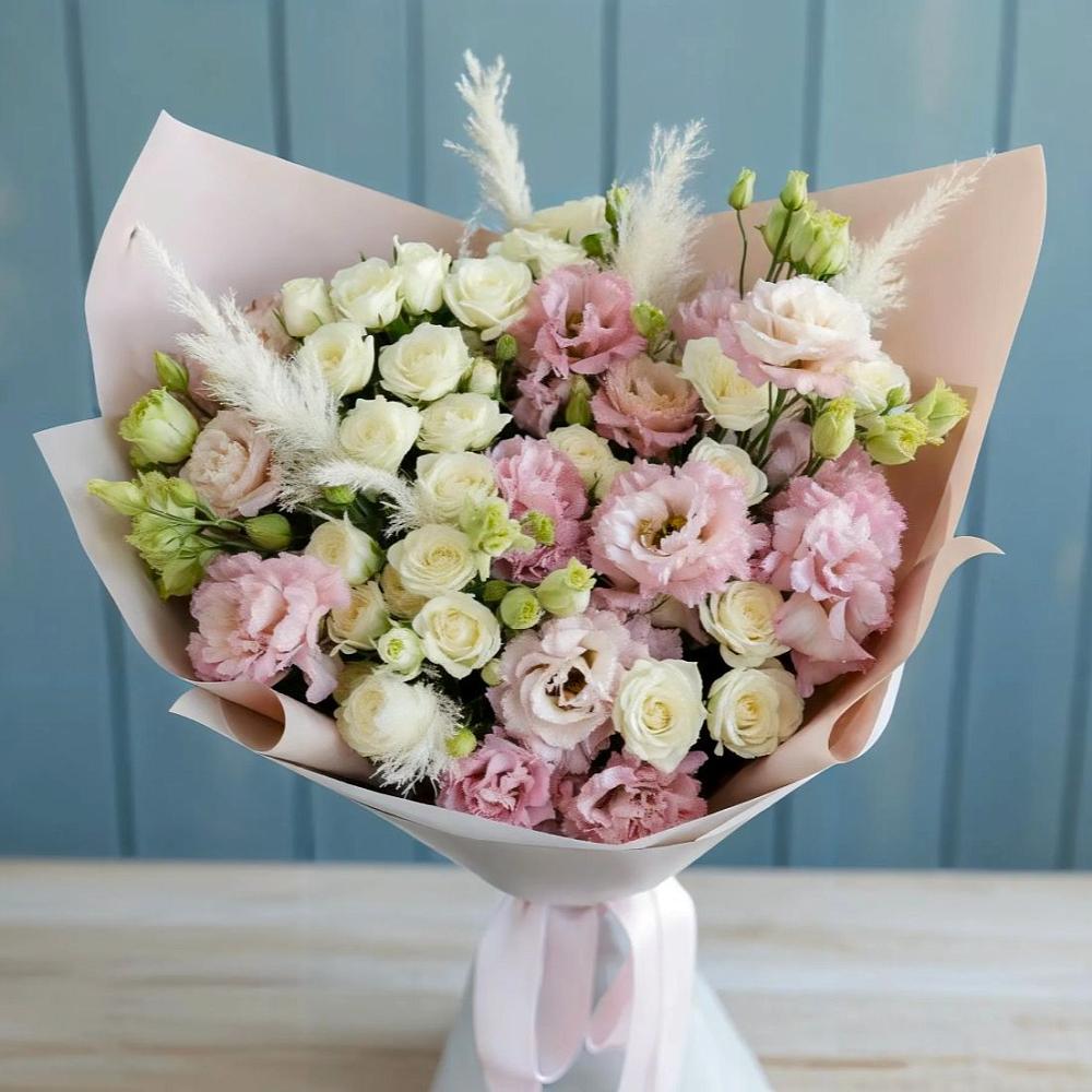 Букет цветов из: Альстромерии и Розы в Печорах