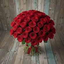 Букет 55 Красных роз Фридом #REPLACE_PRED# Печорах