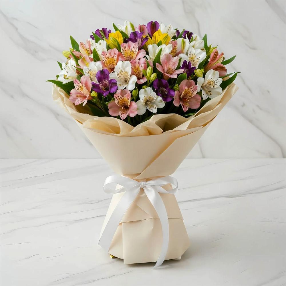 Букет цветов из: Альстромерии в Печорах