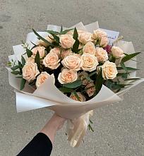 Букет Кремовые розы Латте в Печорах