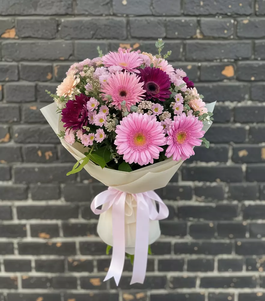 Букет цветов из: Герберы и Хризантемы в Печорах