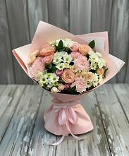 Букет цветов из:  Гвоздики, Розы и Хризантемы в Печорах
