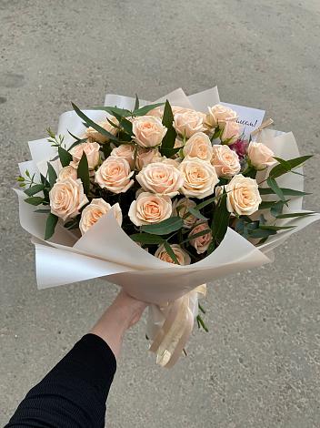 Букет Кремовые розы Латте в Печорах