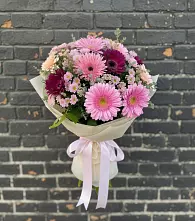 Букет цветов из:  Герберы и Хризантемы в Печорах