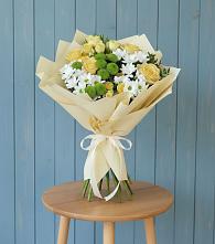 Букет цветов из:  Хризантемы и Розы #REPLACE_PRED# Печорах